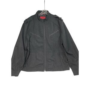 Alfani Fitted Gray Wool Blend‎ Jacket XL